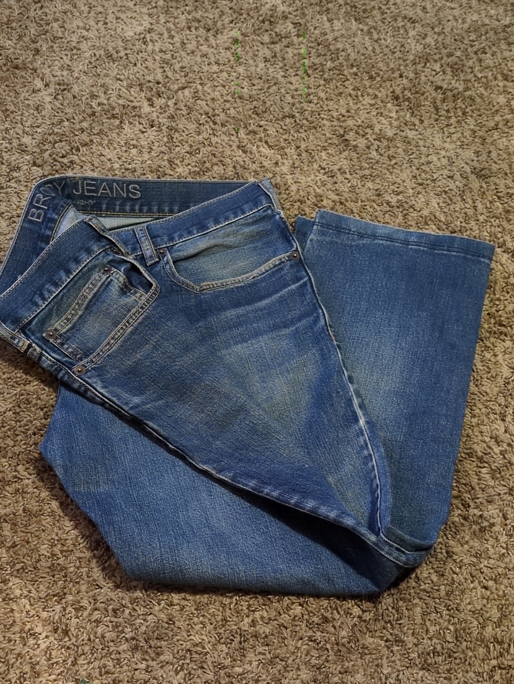 BRX Jeans Men's Relaxed Fit Blue Denim Jeans